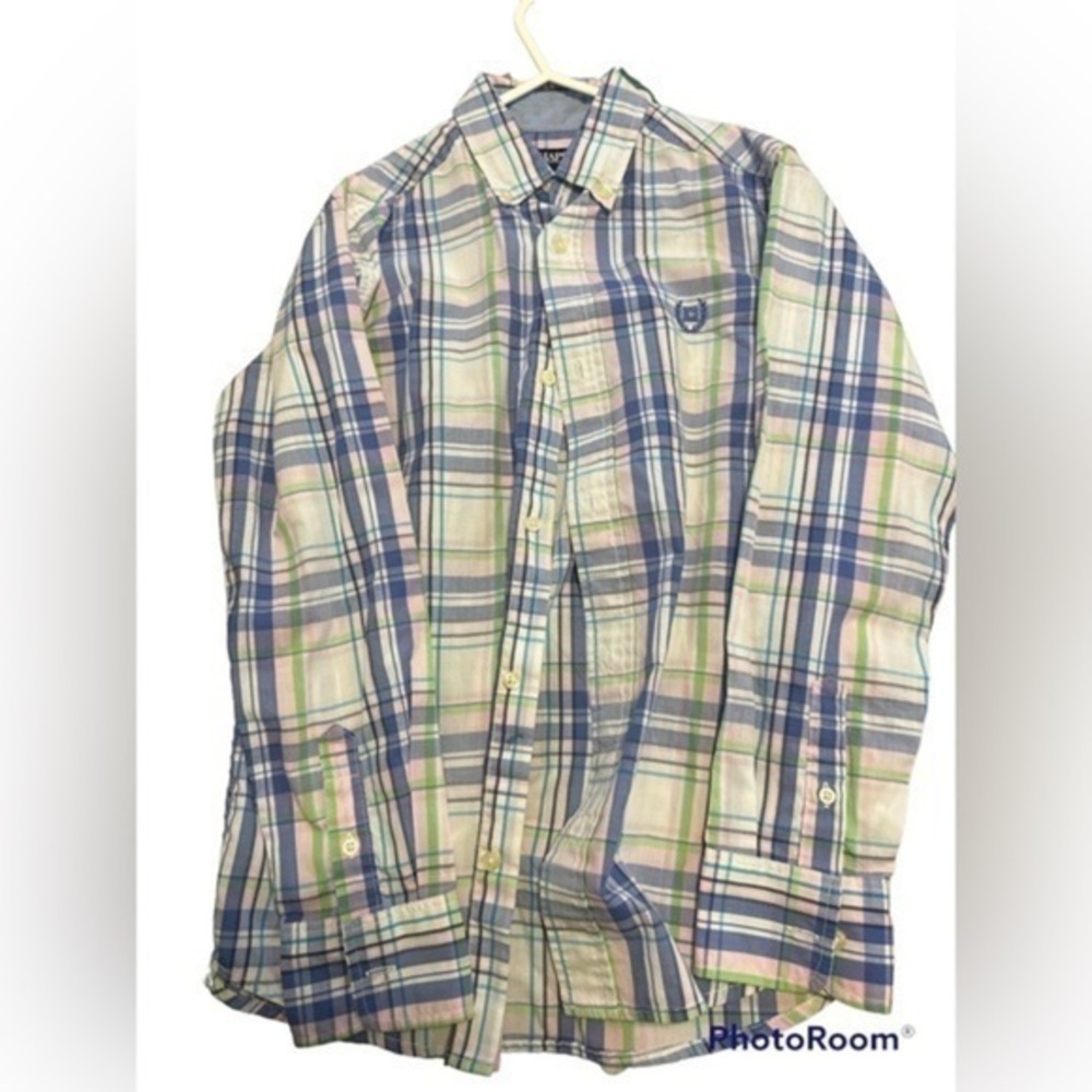 Chaps button down shirt. Boys size medium (10-12)